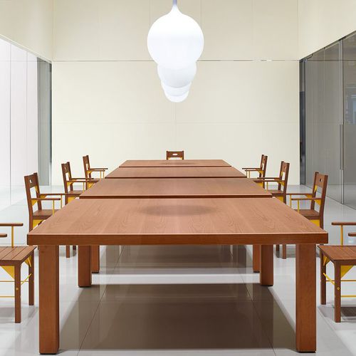Mesa de reuniones contemporánea - CONSIGLIO - UNIFOR - de madera / con base de madera / rectangular