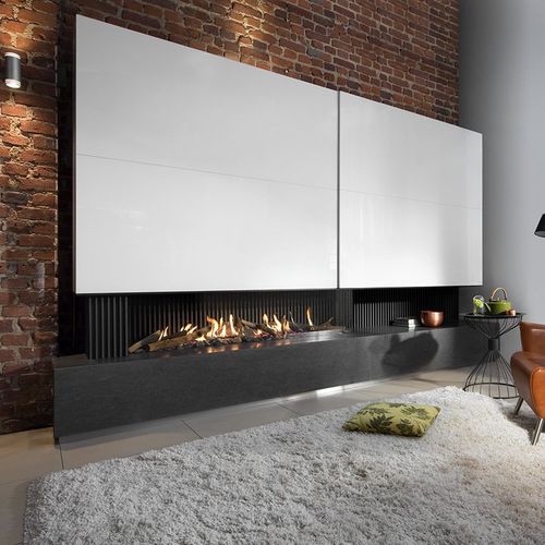Chimenea de gas natural - G165/37C - Kalfire Fireplaces - contemporánea