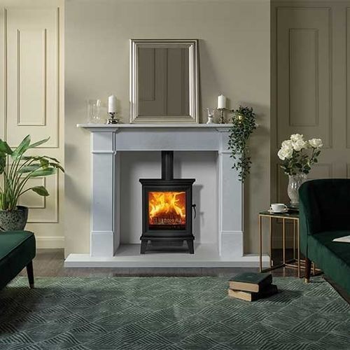 Estufa de leña - Chesterfield 5 - STOVAX & GAZCO - 0 - 5 kW / 5 kW...10 kW / multicombustible
