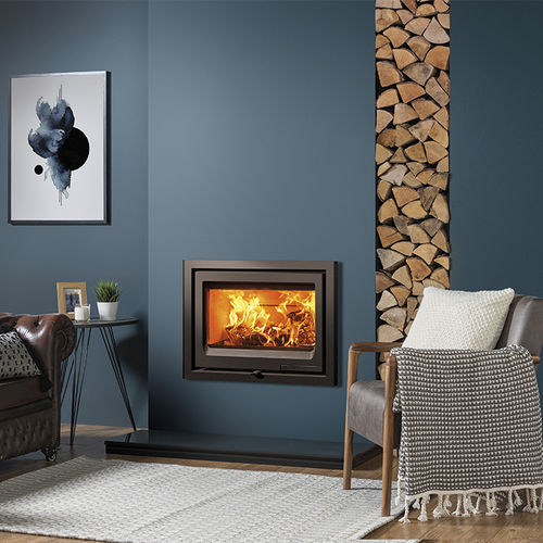 Chimenea insertable de leña - Vogue 700 - STOVAX & GAZCO - de hierro fundido / contemporánea