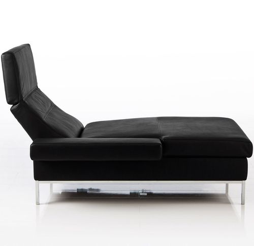 Chaise longue contemporánea - tomo soft / tomo compact - bruehl - de cuero / de acero cromado / con respaldo ajustable