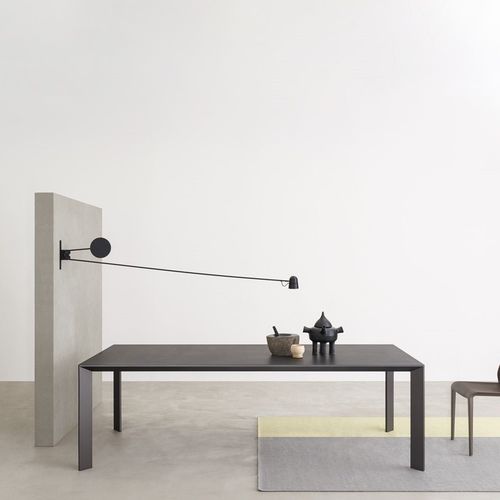 Mesa contemporánea - MAC - DESALTO spa - madera / de vidrio / de material laminado