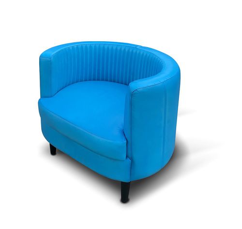 Sillón vintage - PERLA - Ecomatrix SRL - de cuero / gris / negro