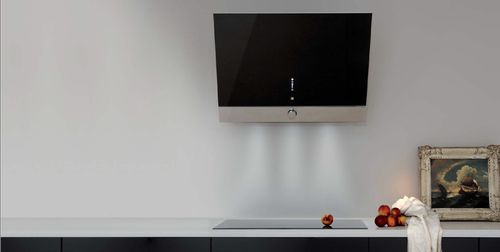 Campana extractora de pared - SLTR 75 - Sirius S.p.A. - de diseño original / con iluminación integrada / negra