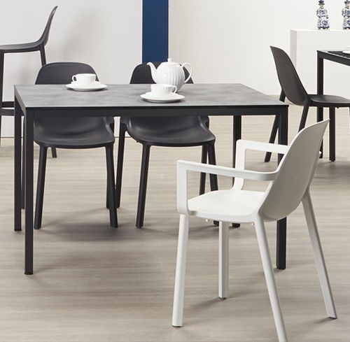 Mesa contemporánea - Mirto - SCAB GIARDINO SPA - de acero / de material laminado / con base de acero