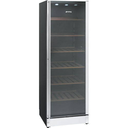 Vinoteca de servicio - SCV115G - SMEG - multitemperatura / instalación libre / de madera