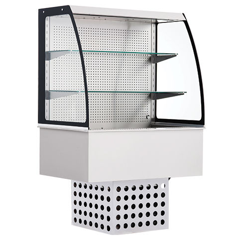 Vitrina refrigerada con base - BHST2GN-KR6 - Kristal Endustriyel A.S. - para comercio / de acero inoxidable / sin puerta