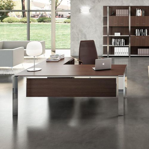 Escritorio ejecutivo - X7   - Quadrifoglio Sistemi d'Arredo - contemporáneo / de madera / de metal