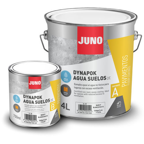 Pintura de protección - Dynapok Agua Floor 2/C - JUNO - interior / para suelo / para cocina