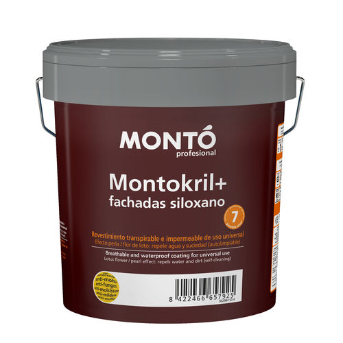 Pintura de protección - MONTOKRIL+ SILOXANO - PINTURAS MONTO - de impermeabilización / decorativa / de interior