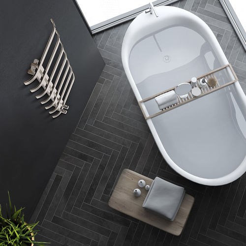 Radiador toallero de agua caliente - Magnolia - HAMMAM DESIGN RADIATOR - 0...500 w / contemporáneo / de acero inoxidable