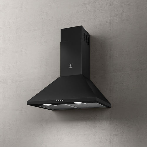 Campana extractora de pared - TAMAYA 2.0 - Elica - con conducto / con iluminación integrada / negra