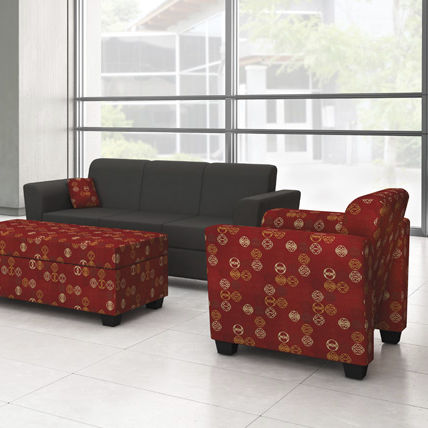 Sofá contemporáneo - PORTICO - Office Furniture Group - de tejido / de cuero / con cojín amovible