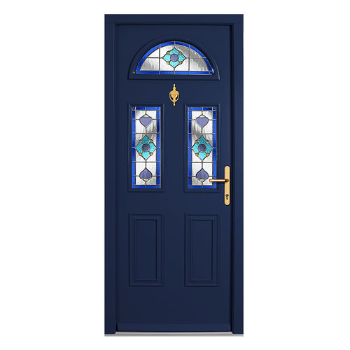 Puerta de entrada - CRAFTSMAN : CHARNWOOD - Aperture Trading Ltd. - de caoba / de aluminio / abatible