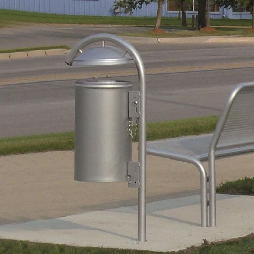 Cubo de basura público - Vasura 35 OD - ERLAU - de acero galvanizado / de acero / de acero con revestimiento en polvo
