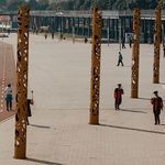 columna de acero Corten