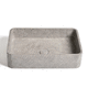 lavabo con base / de hormigón / rectangular / sin orificio