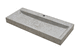 lavabo con base / de hormigón / rectangular / con 1 orificio