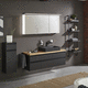 mueble de lavabo doble / suspendido / MDF / de melamina