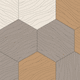 baldosa de madera / cepillada / de interior / para suelo