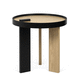 mesita auxiliar contemporánea / de roble / de madera lacada / de chapa de madera