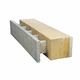 bloque de encofrado de hormigón madera / para muro externo de carga / aislante