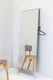 espejo de pie / contemporáneo / rectangular / de acero
