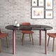 mesa de comedor contemporánea / de madera lacada / de vidrio lacado / de cerámica