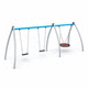 columpio de metal / múltiple / para parque infantil