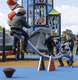 balancín de metal / para parque infantil