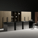 cocina contemporánea / de MDF / de vidrio / de melamina