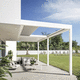 pérgola autoportante / adosada / de aluminio extruido / con láminas móviles