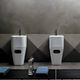lavabo suspendido / de cerámica / de poliuretano / acabado