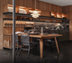 cocina de mármol / contemporánea / de nogal / de teca
