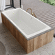 bañera integrada / para vivienda / de cromo / contemporánea
