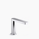 grifo monomando para lavabo / de repisa / de latón cromado / de baño