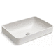 lavabo sobre mueble / de cerámica / a medida / simple