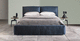 cama de matrimonio / contemporánea / tapizada / con cabecero
