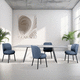 silla contemporánea / de interior / de tejido / con base metálica