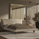 cama de matrimonio / contemporánea / tapizada / con cabecero