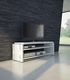 mueble de televisión contemporáneo / con altavoces de alta fidelidad / de madera / blanco