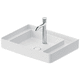 lavabo sobre mueble / de cerámica / brillante / rectangular