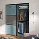 vestidor esquinero / contemporáneo / de madera / lacado