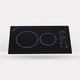 placa de cocina de inducción / profesional / 2 fuegos / empotrable