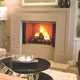 chimenea de leña / encastrable / Cara única / hogar abierto
