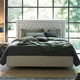 cabecero para cama doble / Chesterfield / de tejido / verde