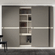 armario modular / encastrable / contemporáneo / de madera lacada