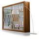 armario contemporáneo / de nogal / con puerta corredera / con espejo
