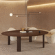 mesa de reuniones contemporánea / de roble / con base de roble / angular