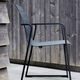silla contemporánea / de exterior / de Textilene® / con base de acero inoxidable
